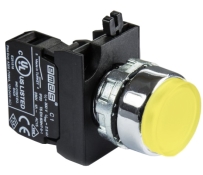 Натискна кнопка EMAS CM100HS (1НО), що виступає, жовта
