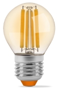 Світлодіодна філаментна лампа Videx Filament G45FA E27 6Вт 2200K (VL-G45FA-06272) бронза