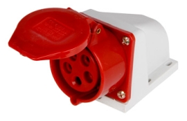 Стаціонарна силова розетка E.Next e.socket.pro.5.32 5п 32А 380В (p012008)