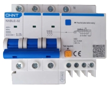 Диференційний вимикач Chint NXBLE-32 3P+N C25 30мА AC 6кА (819514)