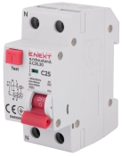 Вимикач диференційного струму E.Next e.rcbo.stand.2.C25.30 1P+N 25А С 30мА (s034105)