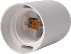 Пластиковий патрон E.Next e.lamp socket.E27.pl.white Е27 білий (s9100017)