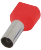 Ізольований наконечник E.Next e.terminal.stand.te.2.1.red 2x1 кв.мм червоний (s4037004)