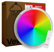 Стельовий світильник Vestum CRYSTAL зоряне небо 60Вт 395x60мм 3000К-6500К RGB