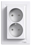 Подвійна розетка Schneider Electric Asfora EPH9700121
